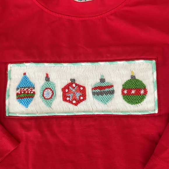 The Smocking Place Christmas top and bloomer set, size 3T 🎄 - Picture 2 of 5